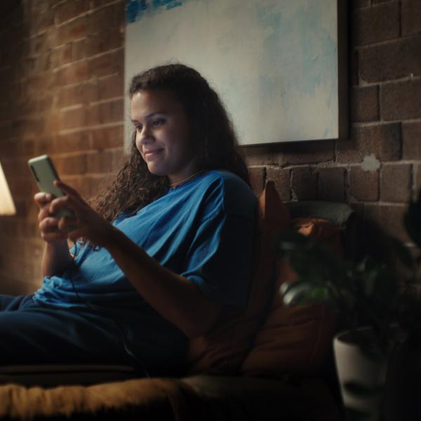 Person looking at their phone